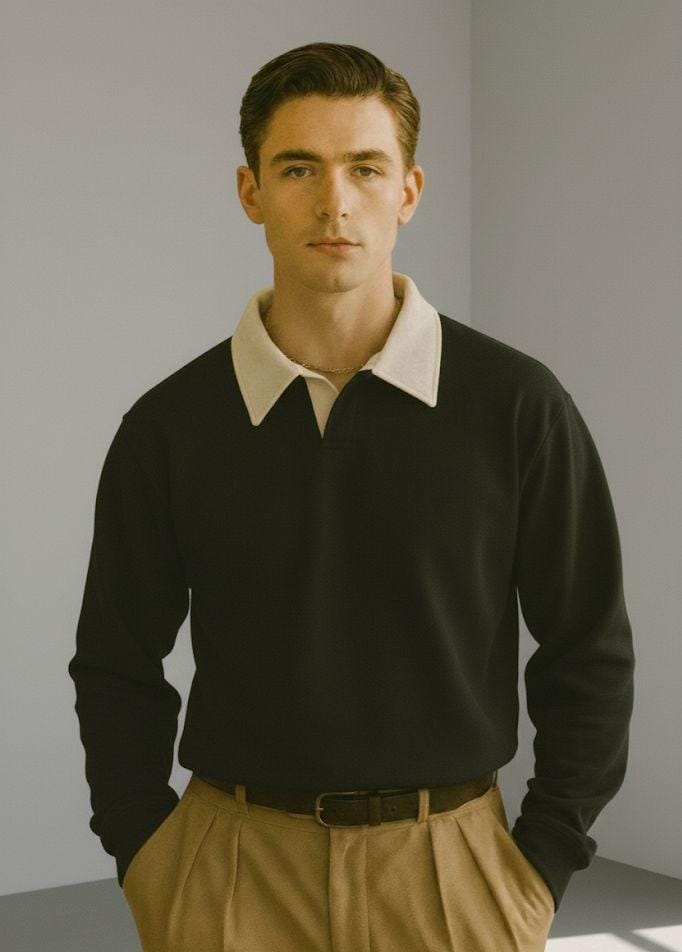 OLD MONEY LONG-SLEEVED SWEAT SHIRT